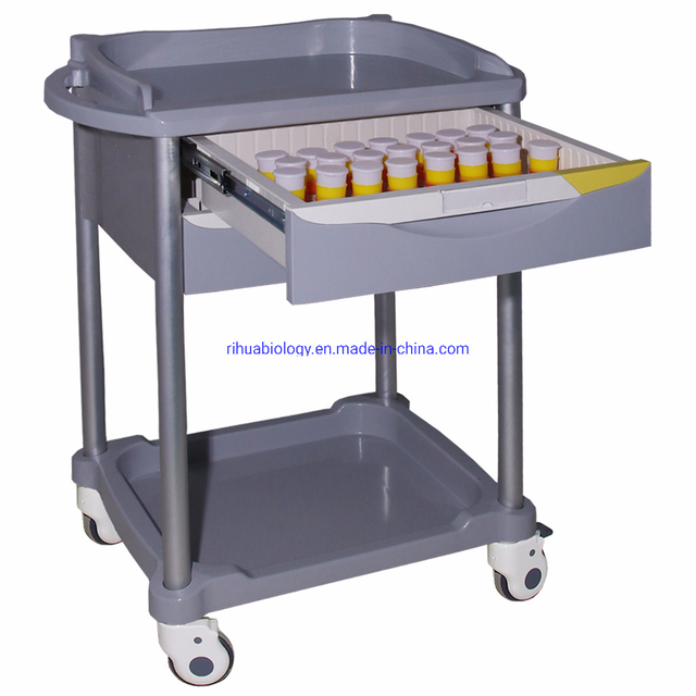 RH-C503 Hospital Simple 2 Drawer Medicine Delivery Cart