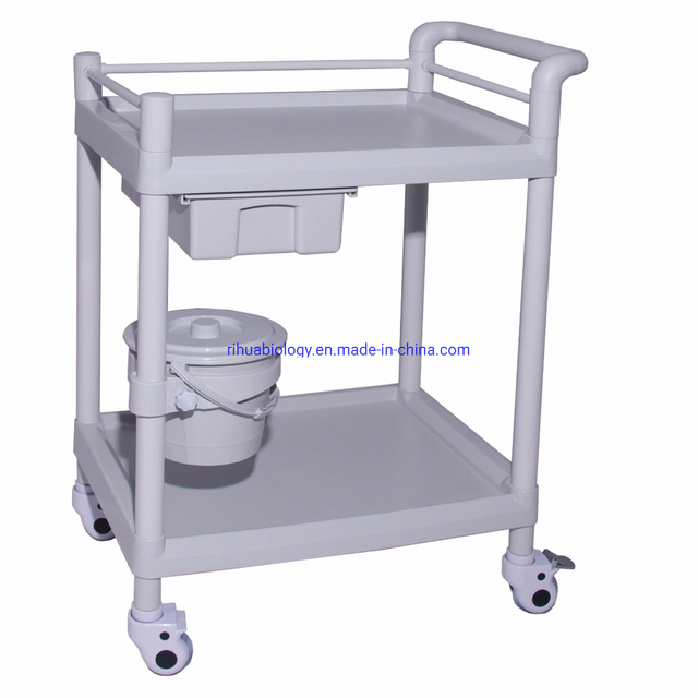 Rh-201I Hospital ABS 1 Drawer Mobile Supply Station Cart with bucket