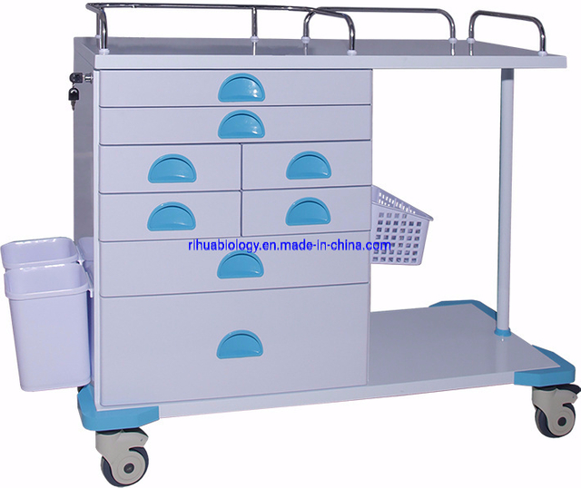 Hospital Nurse Mobile Steel Medical Movable Anesthesia Trolley