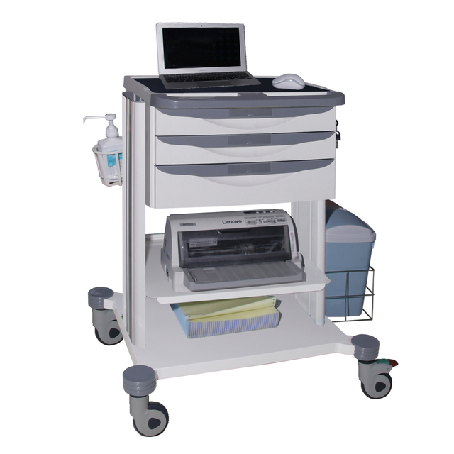 RH-C206 Hospital Patient Service Equipment Laptop Cart with Printing Machine
