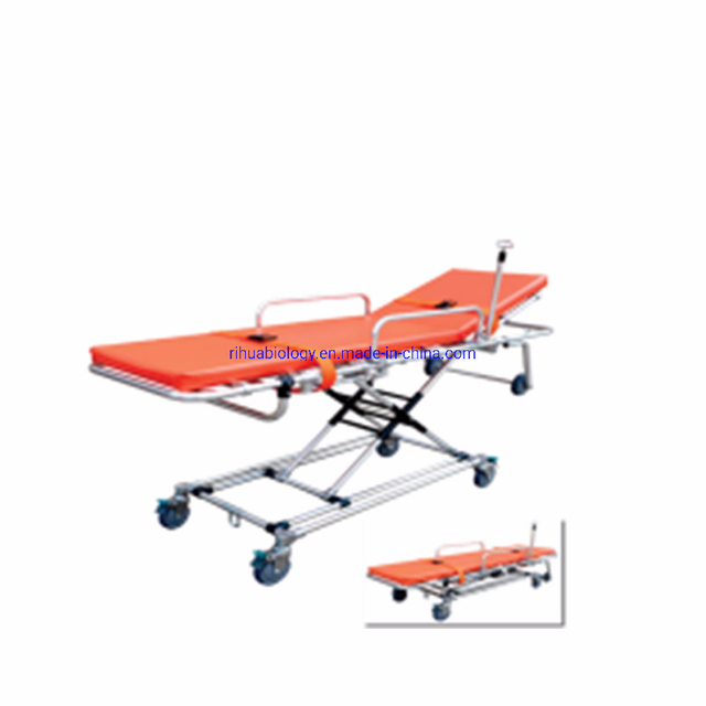 Hospital Automatic Loading Ambulance Stretcher with Wheels