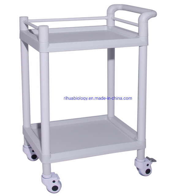 RH-101G Hospital Clinic Miscellaneous Medical Supply Easy ABS Instrument Cart