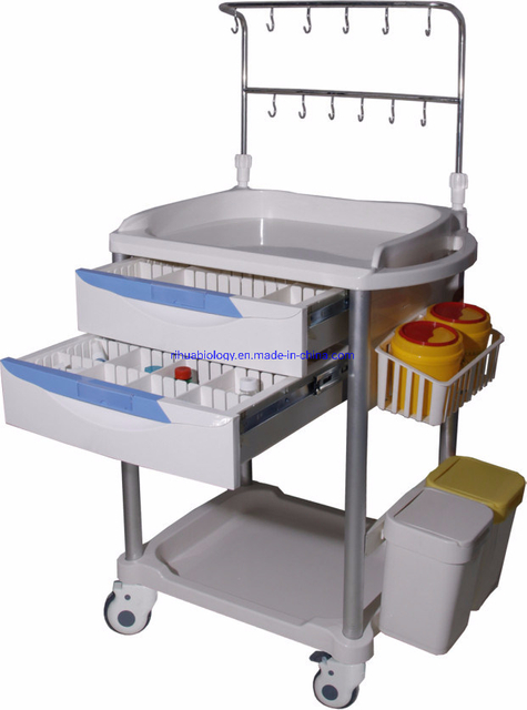 RH-C803 Hospital Patient Medical Furniture 12 Infusion Hook Infusion Cart