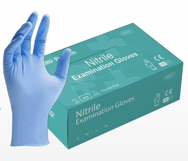 Rh-N200 Powder Free Nitrile Examination Gloves Disposable Gloves
