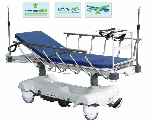 RH-D206 Hospital Equipment Adjustable Luxurious High-Low Positioning Hydraulic Stretcher