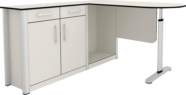 Rh-Ts012 Elbow Turn Cupboard with Table Top: Medical Clinic Hospital Furniture Supply