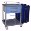 RH-C135 Hospital Routine Morning Nursing Equipment 2 Drawer Treatment Cart with Extra Cloth Bucket