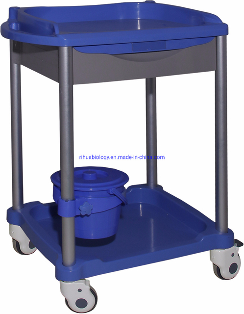 RH-C527 Hospital Ward Nursing Furniture Simple Treatment Cart with Vomit Bucket