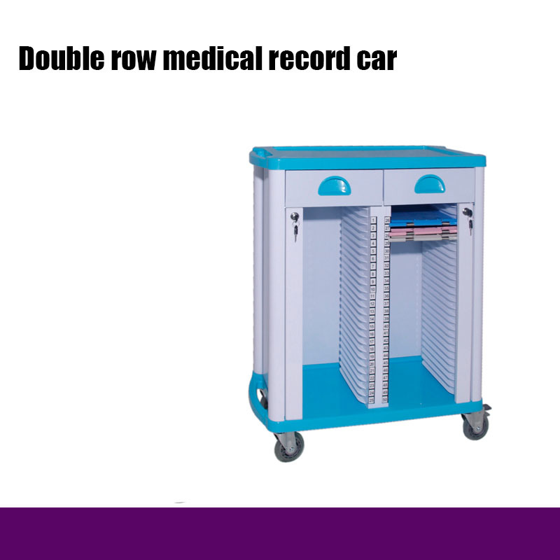 Hospital Double Row Cart, 50-Bar Drawer to Hospital Furniture