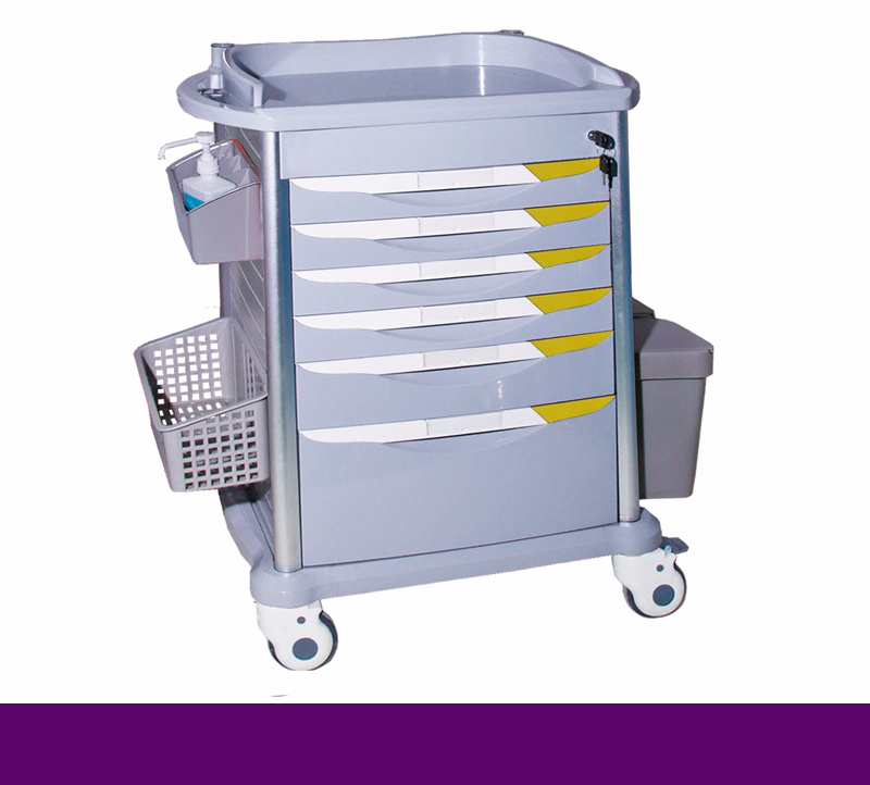 ABS Hospital Drug Delivery Medical Trolley