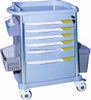 RH-C502 ABS Hospital 6 Drawer Medication Delivery Cart with Key Lock