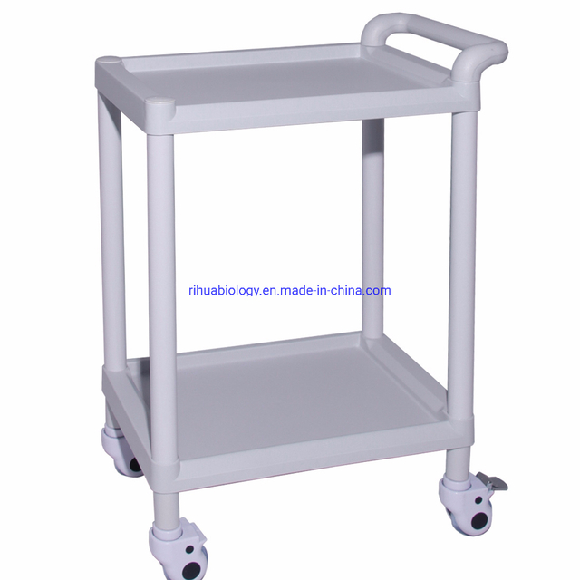 RH-101A Hospital Pure White Stainless Steel Medical Instrument Trolley