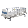 Rh-BS117 Two Crank Posture Adjustable Hospital Manual Bed for Impatient Clinic Nursing Care with Bending Type Aluminum Side Railings