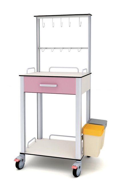 Compact Multifunctional Infusion Cart - Hospital Nurse Furniture