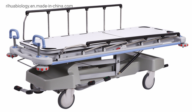 Rh-D203 Hospital Luxrious Hydraulic Rise and Fall Stretcher Cart