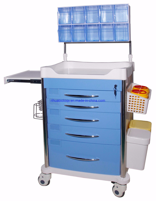 New Design Hospital Emergency Anaesthesia Trolley Cart