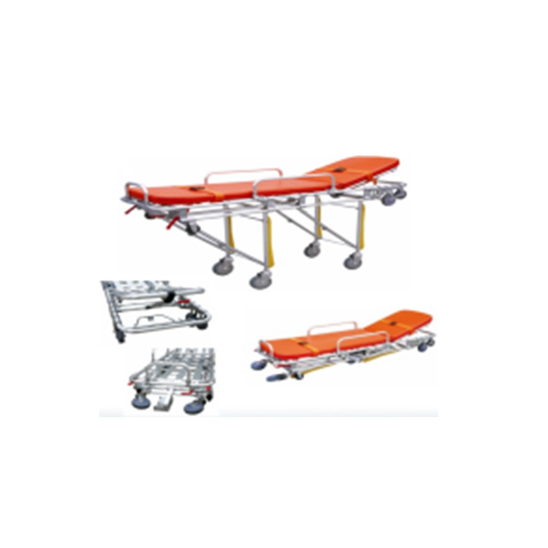 Hospital Aluminum Alloy Folding Loading Ambulance Stretcher