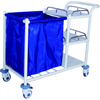 LCT-118561J Hospital Morning Routine Care 3 Cloth Wrap Bucket Dirty Clothing Cart