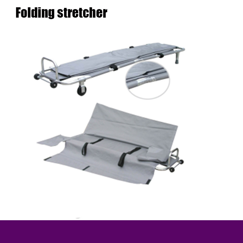 Hospital Aluminum Folding Stretcher Aluminum Basket Stretcher