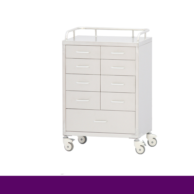 Rh-Cr2231 Hospital Stainless Steel Anesthesia Cart