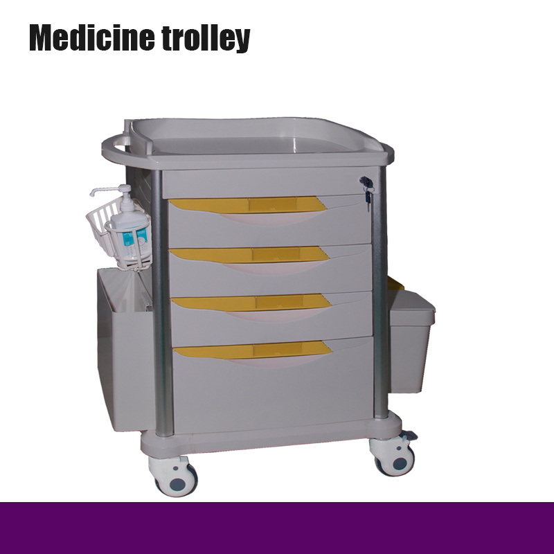 ABS Hospital Clinic Usage Medicine & Emergency Trolley