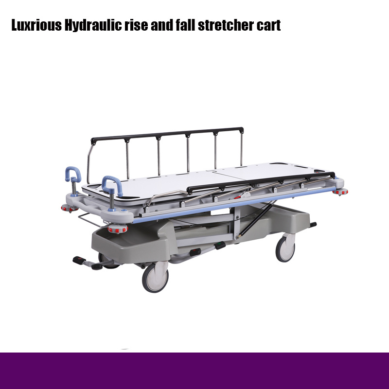 Rh-D203 Hospital Luxrious Hydraaaulic Rise and Fall Stretcher Cart