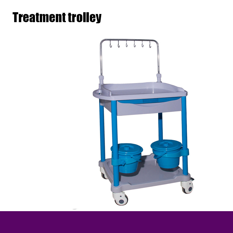 Infusion Hooks Hospital Therapy Room Mobile Nurse Treatment Trolley