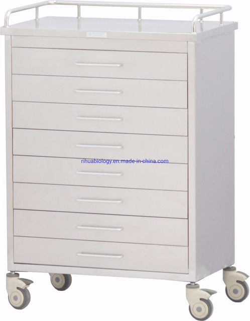 Rh-Cr2232 Hospital Stainless Steel Drug Delivery Cart