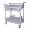 RH-201 Hospital Furniture Multi Purpose Two Drawer ABS Supply Cart 