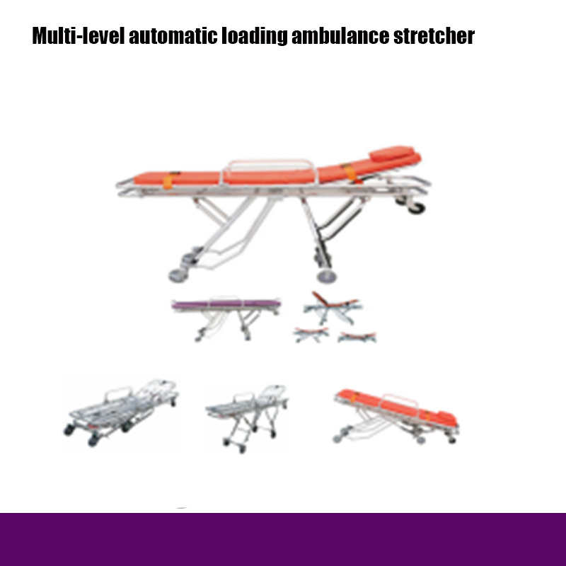 Hospital Multi-Level Automatic Loading Ambulance Stretcher