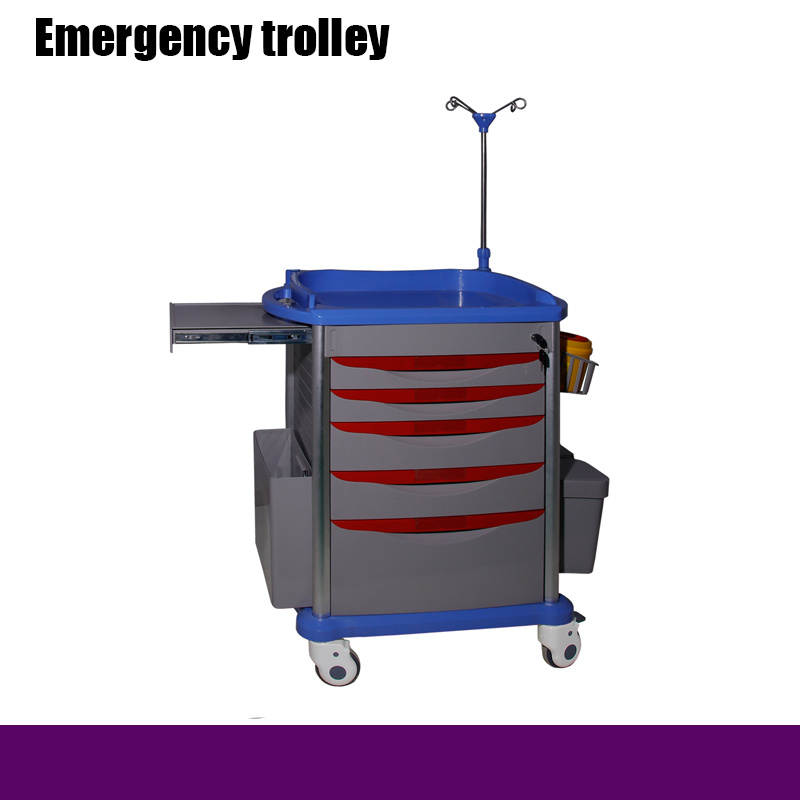 Hospital ABS Medicine & Emergency Trolley - Multifunctional Medical Cart