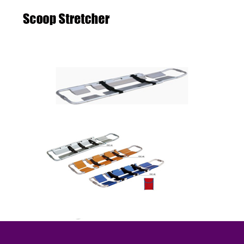 Hospital Mortuary Stretcher Alumnium Scoop Stretcher