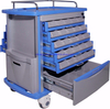 RH-C526 Hospital Furniture Double Sided 6 Tray Pharmaceutical Cart