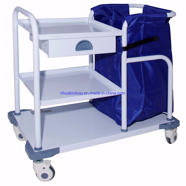 RH-C401 Hospital Patient Morning Routine Care Cloth Wrap Basket Clothing Cart