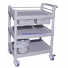 RH-201F Hospital Miscellaneous Medical Supply 3 Shelf and 2 Drawer Cart