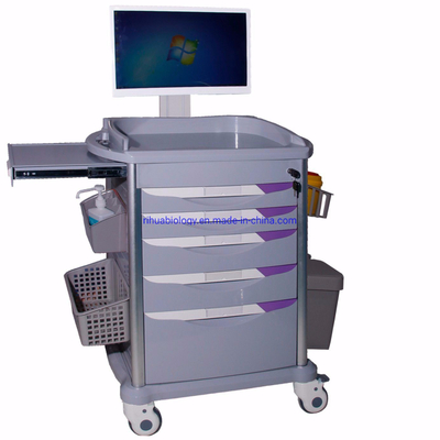RH-C222 Hospital General Purpose 5 Drawer Computer Nursing Cart