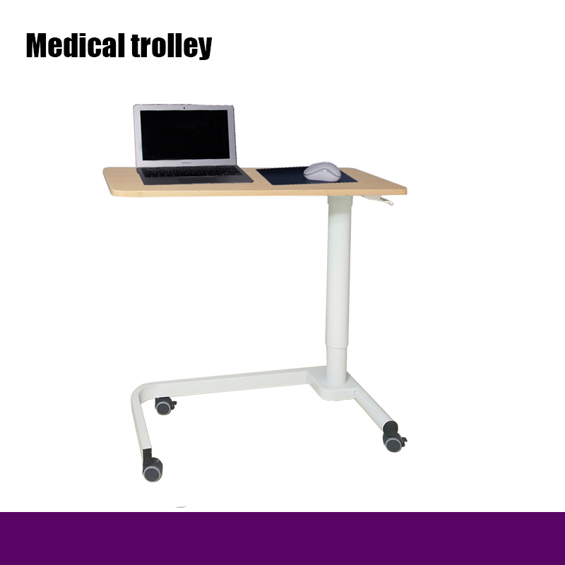 Height Adjustable Laptop Table Sit Stand Computer Desk for Hospital