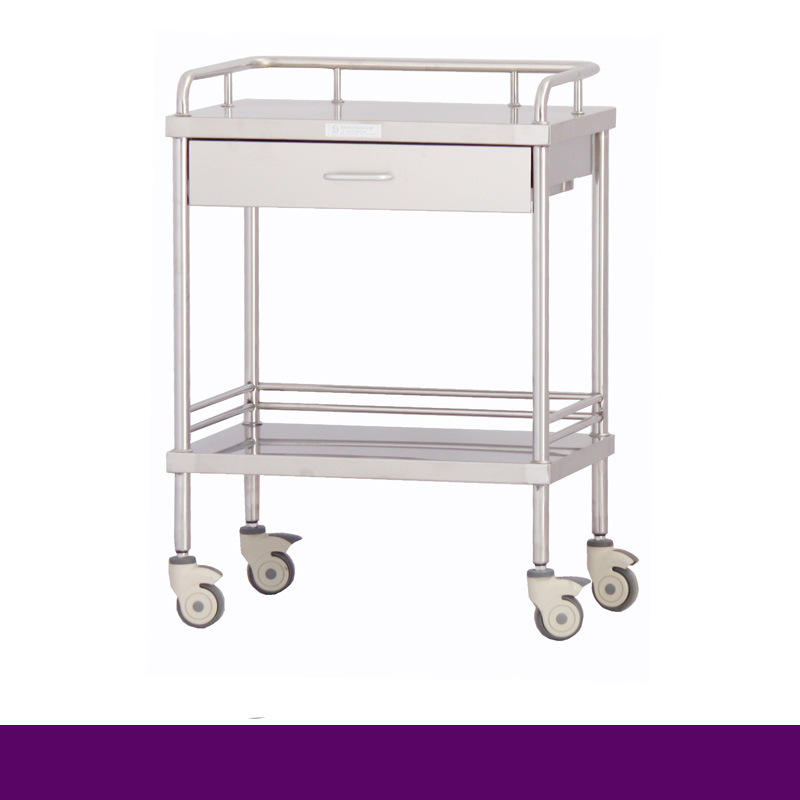 Hospital High Quality Treatment Cart Stainless Steel