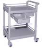 RH-201 Hospital Furniture Multi Purpose Two Drawer ABS Supply Cart 