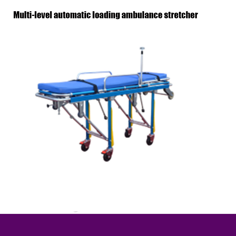 Hospital Multi-Level Ambulance Stretcher with Brake