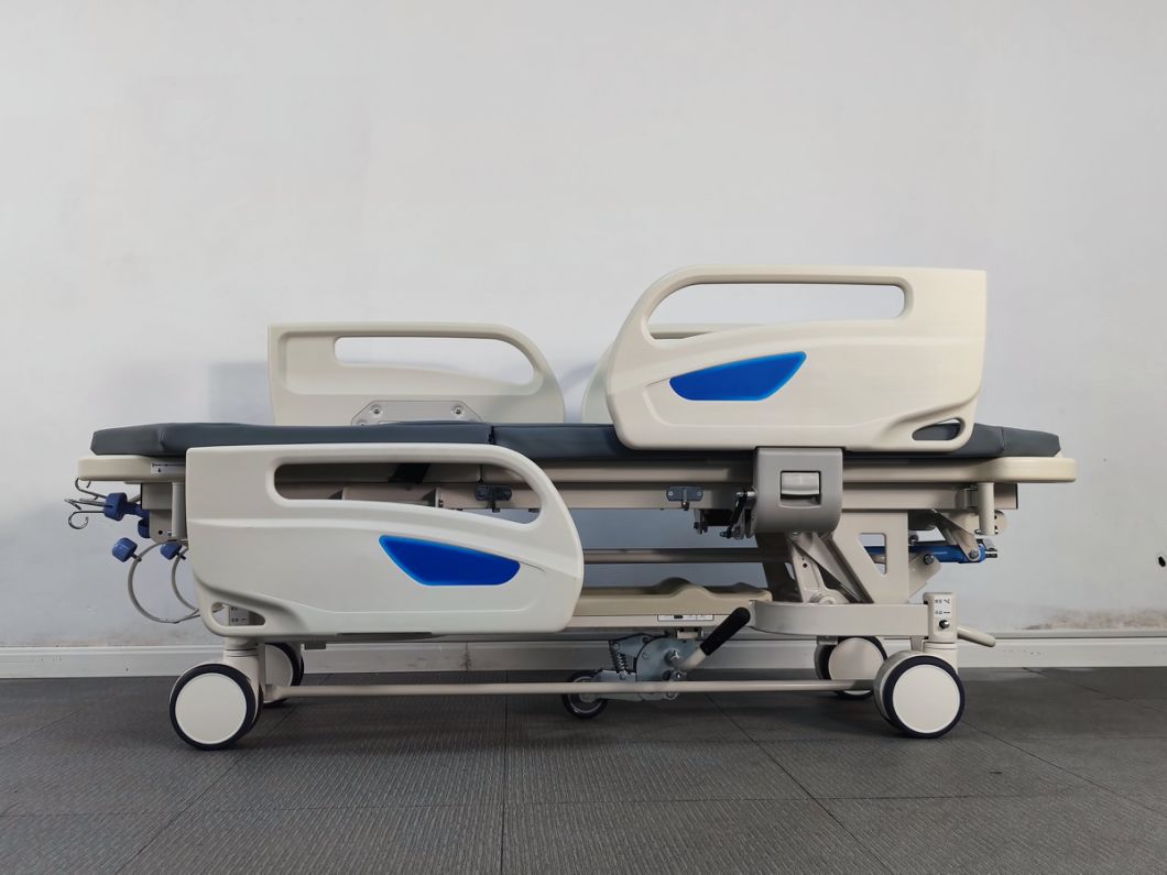 Rh-Fa800d 4-Guardrail Transfer Patient Trolley Hospital Equipment