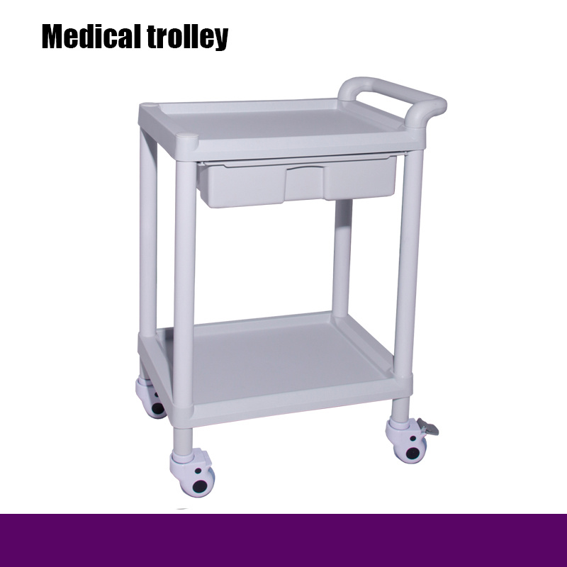 ABS Multifunctional Trolley Single Drawer to Hospital Furniture