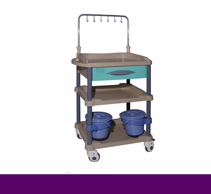 Wholesale China Low-Priced Three-Layer Treatment Trolley for Hospital