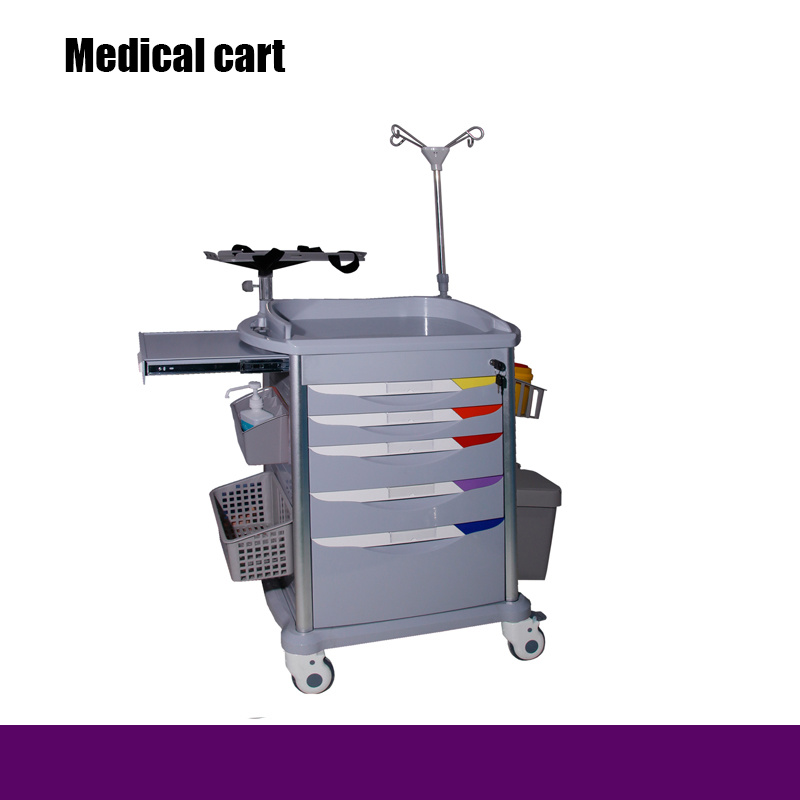 Rh-C102 ABS Hospital Emergency Trolley Medical Equipment