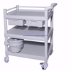 RH-201F Hospital Miscellaneous Medical Supply 3 Shelf and 2 Drawer Cart