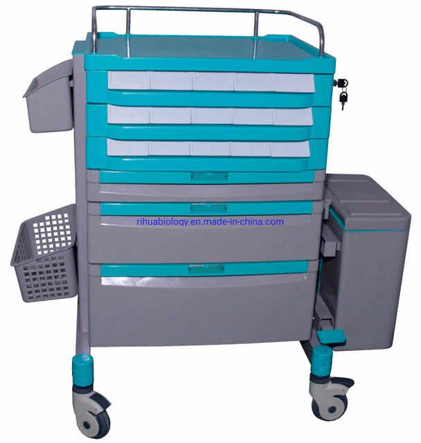 RH-C137 Modular Design Hospital ABS Medical Emergency Trolley