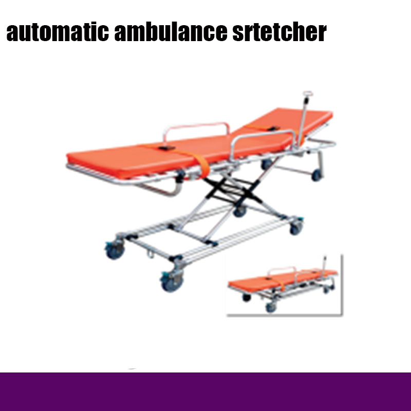 Hospital Automatic Loading Ambulance Stretcher with Wheels