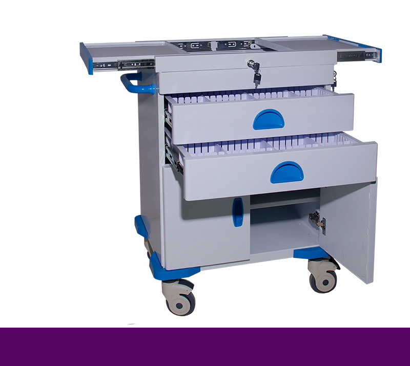 Hospital Medical Trolley in Hospital Mobile Crash Emergency Cart