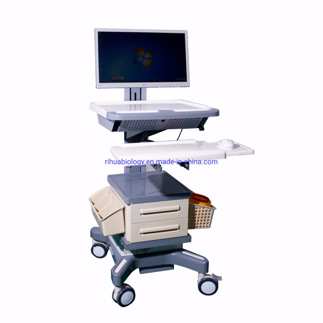 RH-C201 Hospital Ward Service High-Low Elevating Column Computer Cart