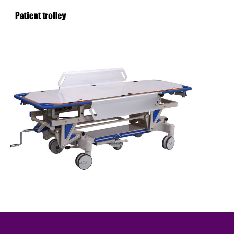 Rh-D002 Hospital Luxrious Hydraulic Rise and Fall Stretcher Cart